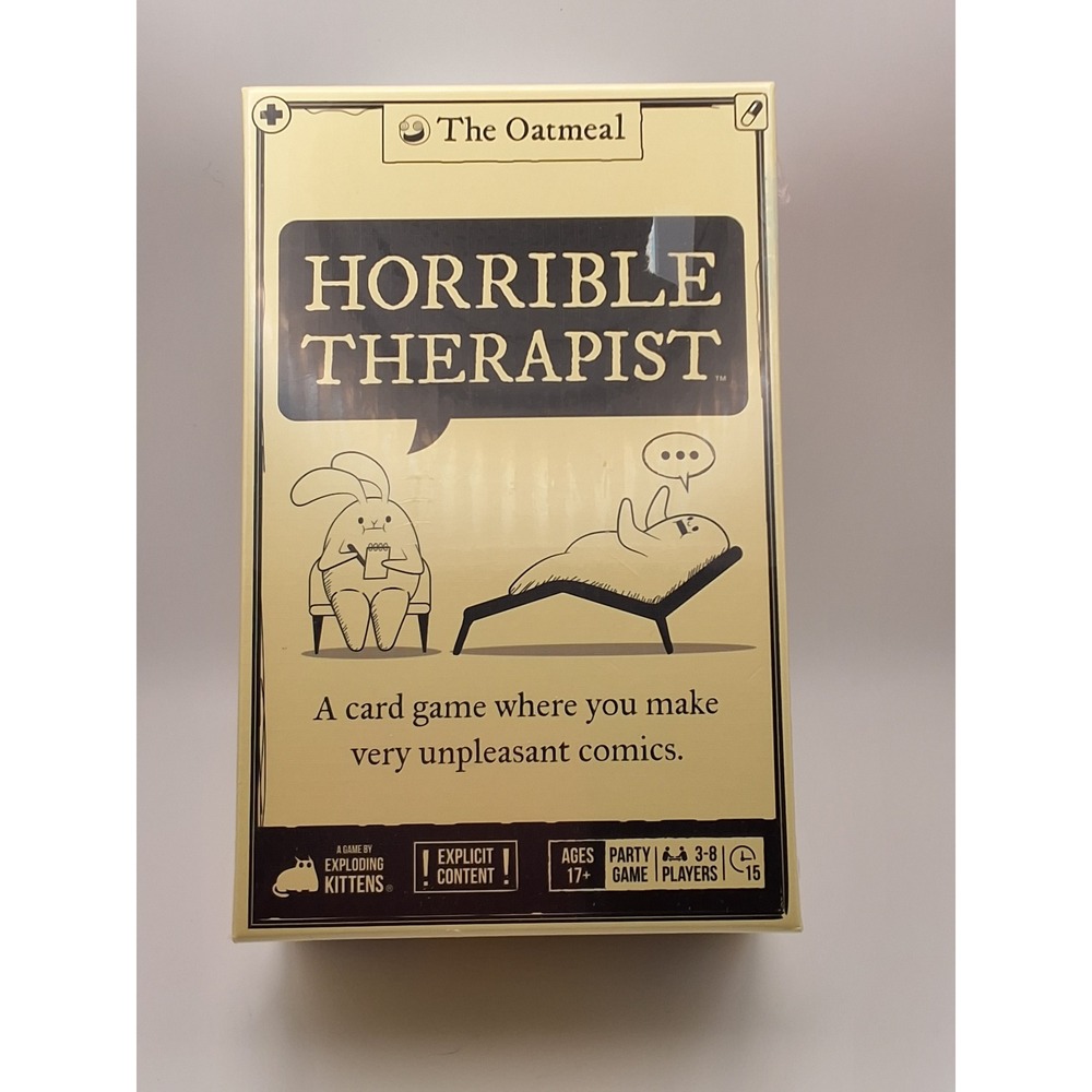 Horrible Therapist Card Game The Oatmeal Exploding Kittens Adult Party Game NEW